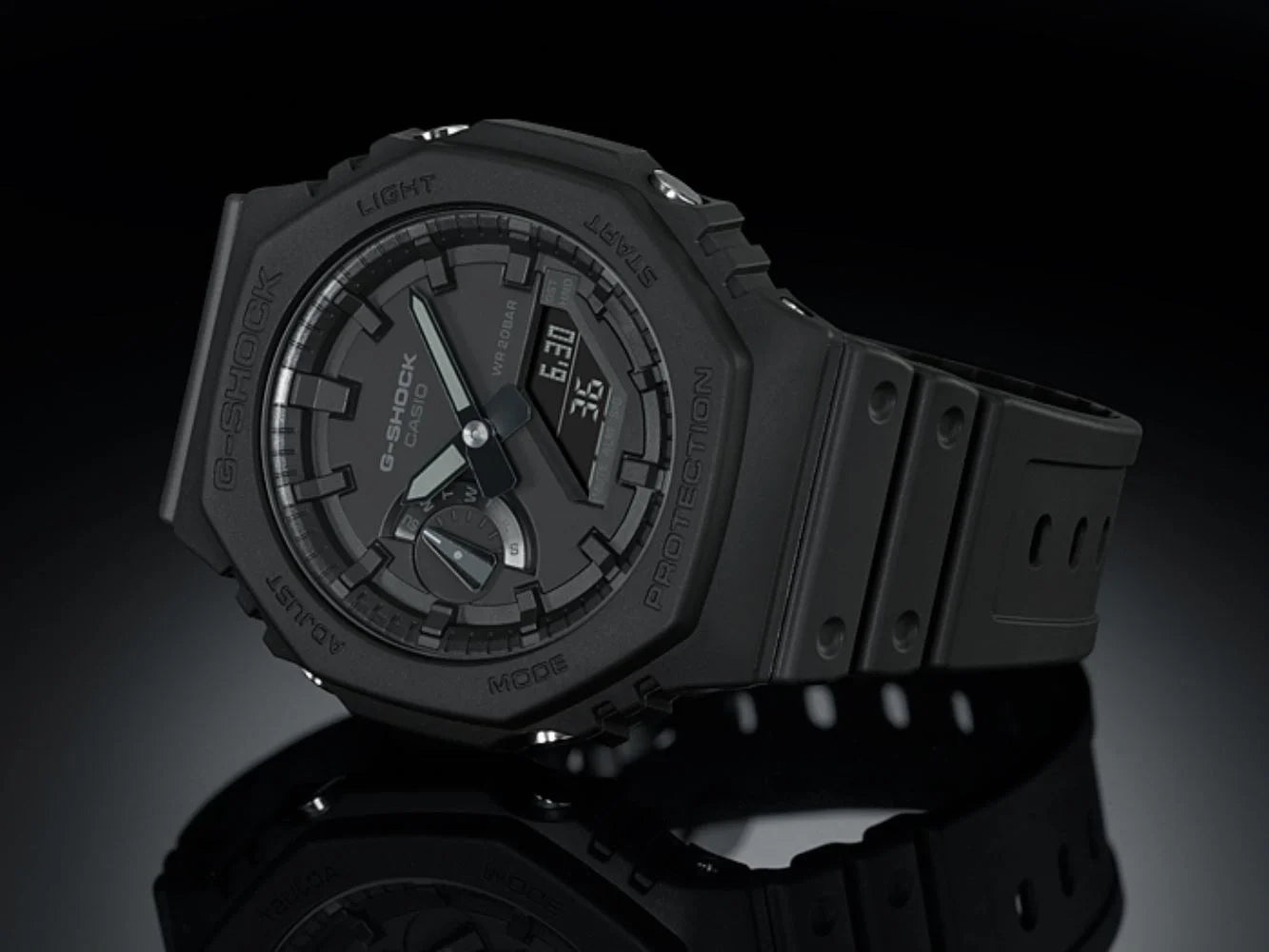 Casio G-Shock GA-2100-1A1DR Black Analog-Digital Dial Black Resin Strap Men's Watch