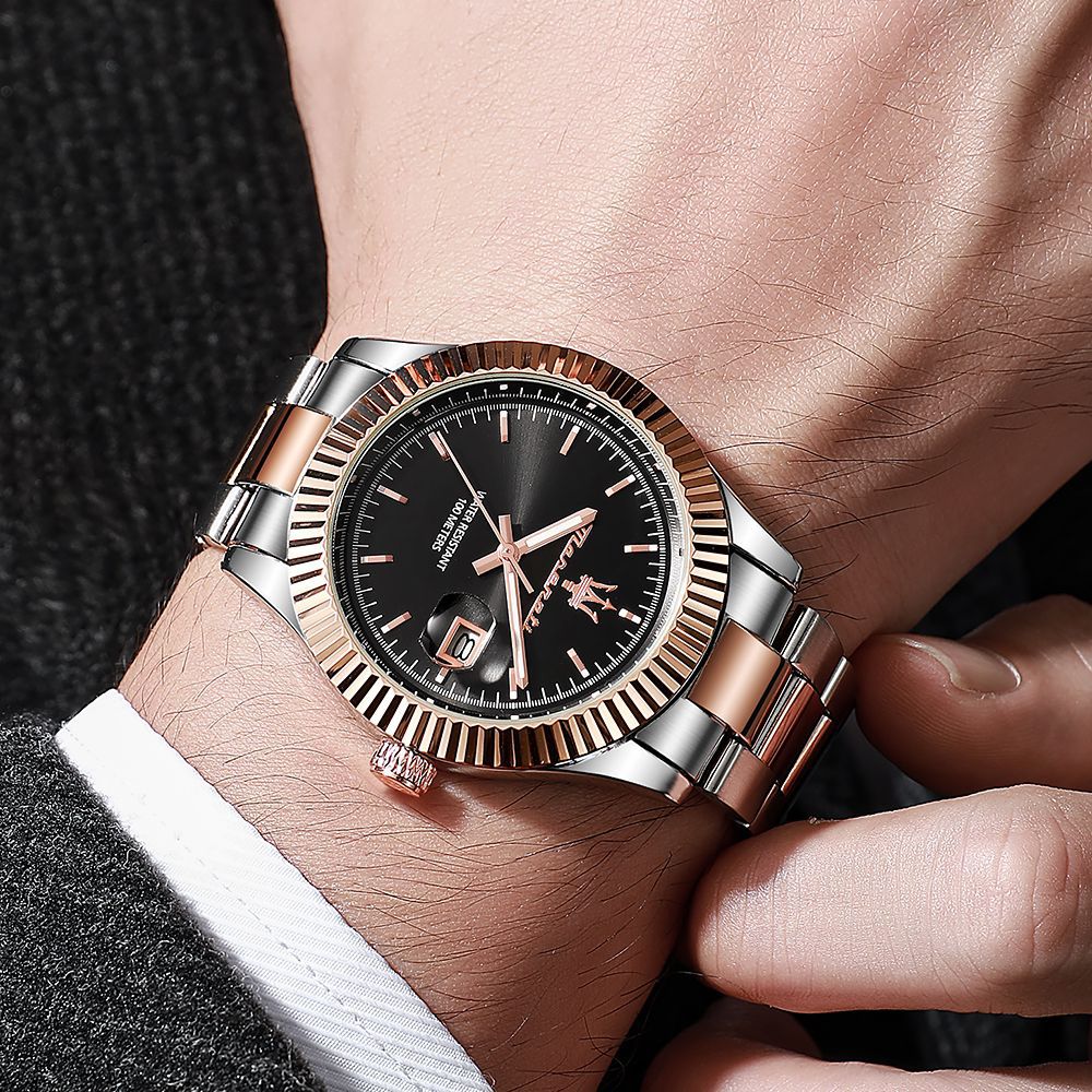 Maserati Competizione Men's Watch with Time and Date Display, Quartz Movement