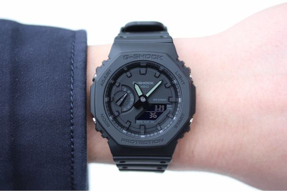Casio G-Shock GA-2100-1A1DR Black Analog-Digital Dial Black Resin Strap Men's Watch