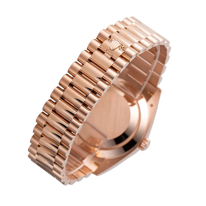 LOR Copper Chain Automatic Chrono Green Dial Men Watch