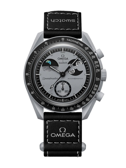 Timeware Watch Swatch MoonSwatch Omega x Mission to Earthphase Bioceramic Wrist Watch ...