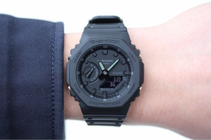 Casio G-Shock GA-2100-1A1DR Black Analog-Digital Dial Black Resin Strap Men's Watch