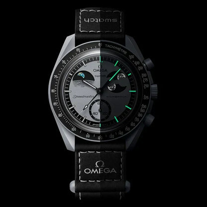 Timeware Watch Swatch MoonSwatch Omega x Mission to Earthphase Bioceramic Wrist Watch ...